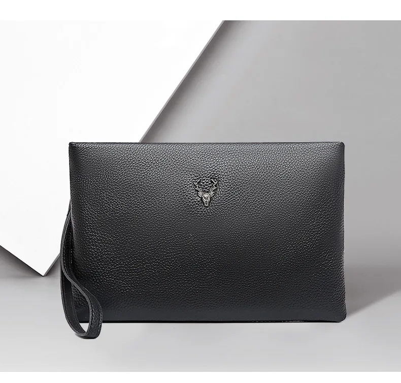 Clutch Bag Men's Money Baotou Layer Cow Pickup Bag Coin Purse Business Leather Clutch Bag Luxury Man Clutch Purse High Quality