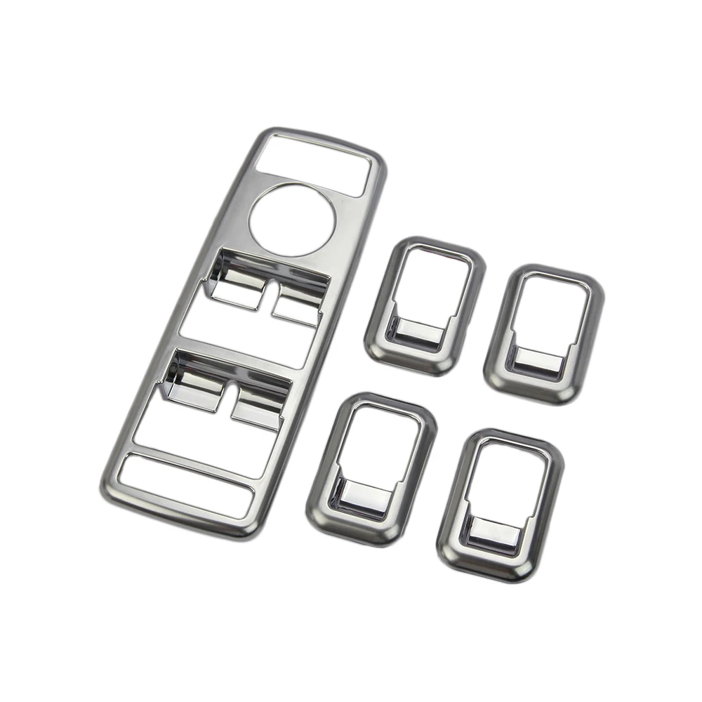 5 шт. хромированные кнопки для стеклоподъемника Mercedes Benz A B C E GLK GL ML G Class W204