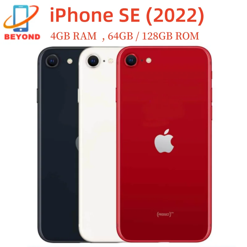 

Оригинальный разблокированный сотовый телефон Apple iPhone SE 2022 SE3 SE2022 64/128/256 Гб ПЗУ 4,7 дюйма Retina IPS LCD ОЗУ 4 Гб IOS отпечаток пальца 12 МП