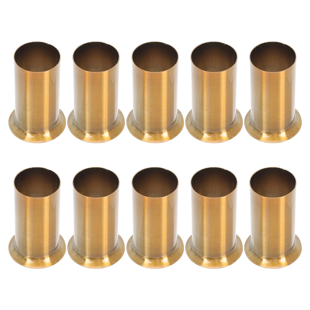 

10 Pcs Chandelier Casing Light Bulb Socket Cover Accessories Lamp Holder Tube Iron Base Sleeve Flanging