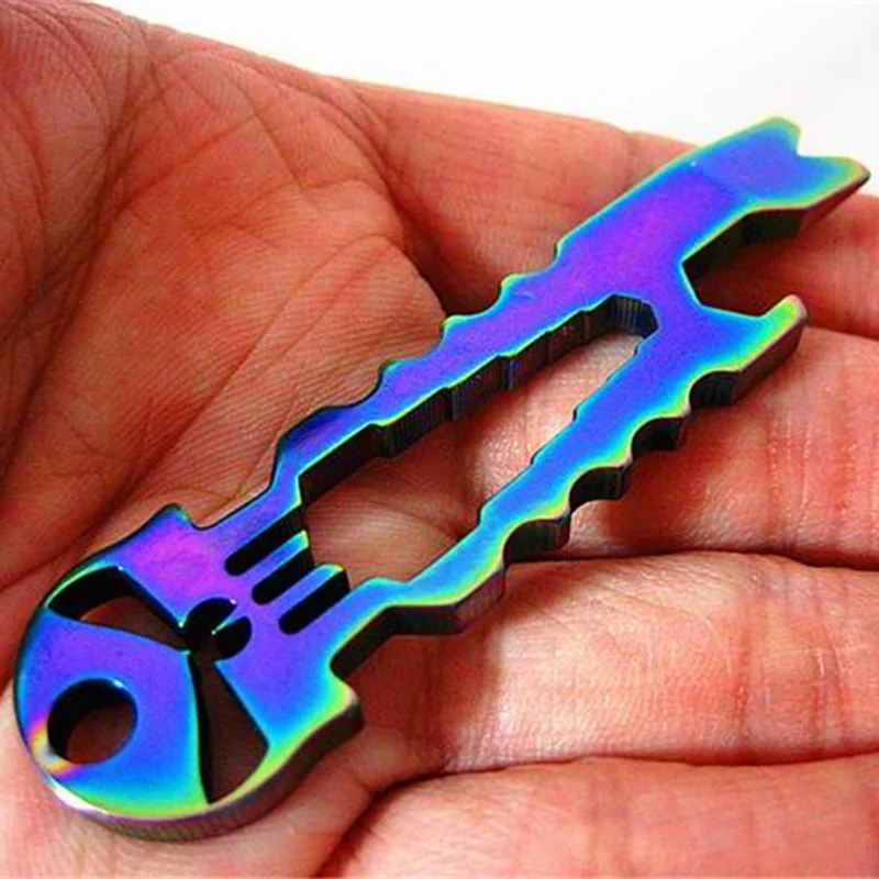 

Stainless Steel Crowbar Portable EDC Outdoor Survival Camping Trekking Multifunctional Tool Screwdriver Bottle Opener