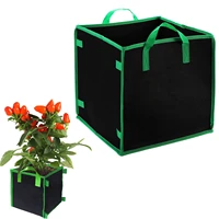 square grow bags 10 gallon nonwoven fabric pots outdoor thickened square grow bag with handles 45710 gallon black