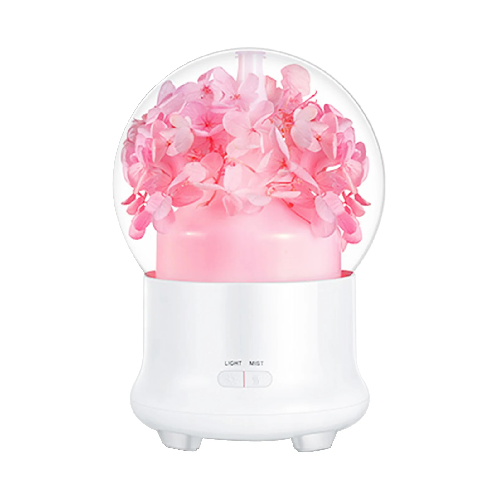 

Preserved Flower Aroma Diffuser 100Ml Mist Humidifier 7-Color Night Light Quiet Essential Oil Diffuser Cool Mist Air Humidifier