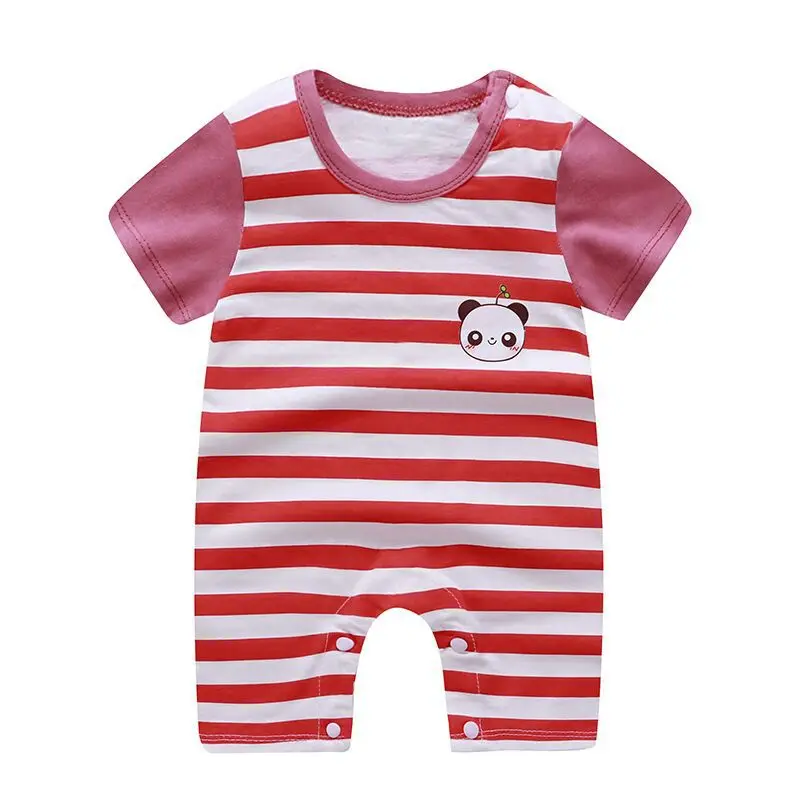 

Детский хлопковый комбинезон с коротким рукавом, на возраст 0-24 месяца