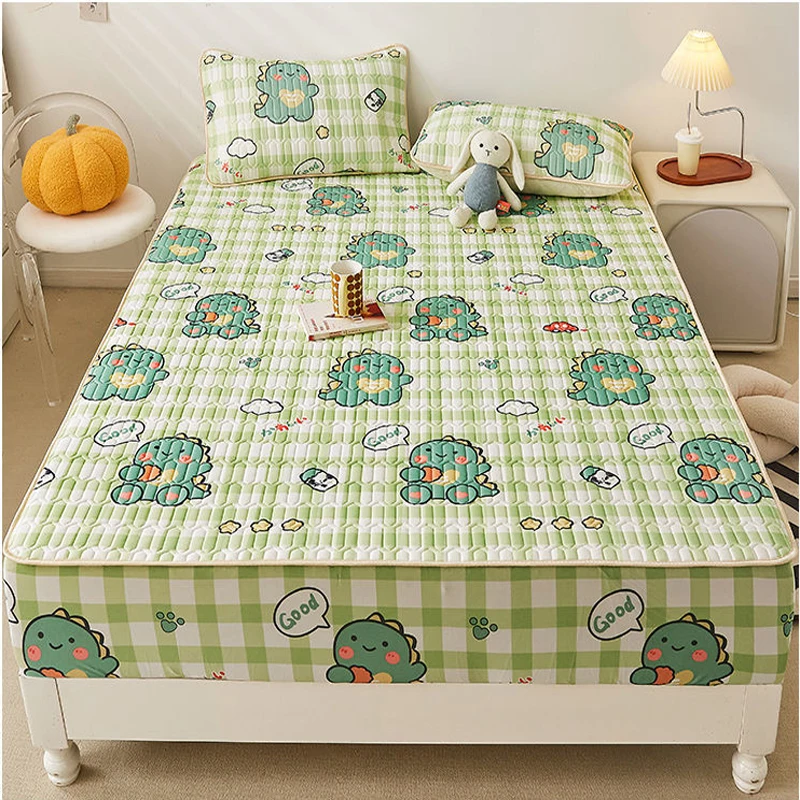 Латексная натяжная простыня WOSTAR из ледяного шелка коврик для сна с принтом