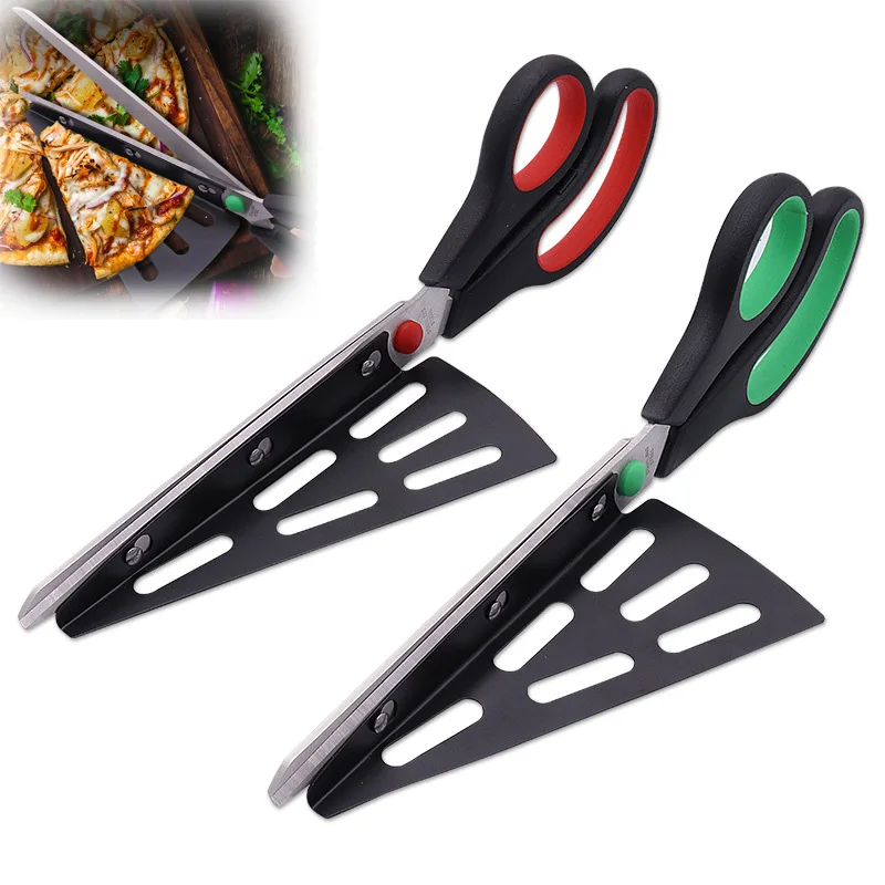 Многофункциональные ножницы для пиццы 2 в 1 съемный из нержавеющей стали слайсер
