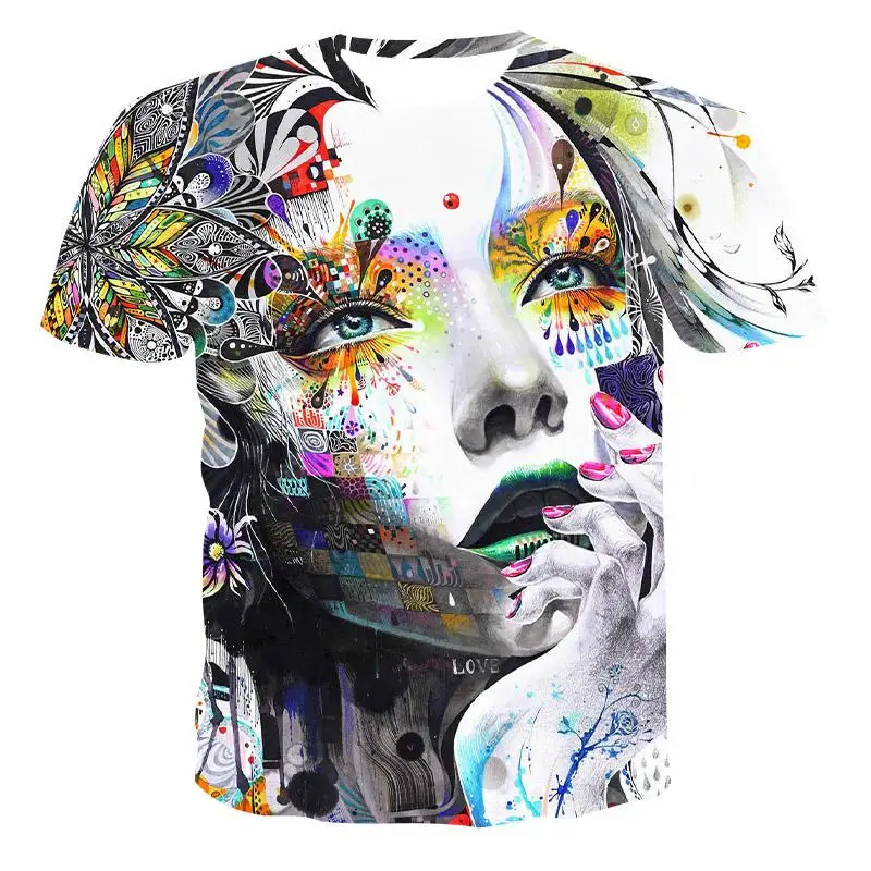 

2022 Summer Fashion T-Shirt Men's Ladies 3D Printed Shirts Youth Casual Shopping Short Sleeve Top Clothes