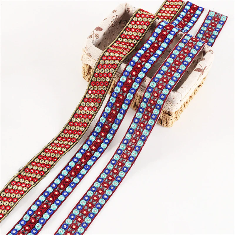 

Multi-Color Ethnic Style, Embroidered Lace, Clothing, Collar, Floral Webbing, Accessories