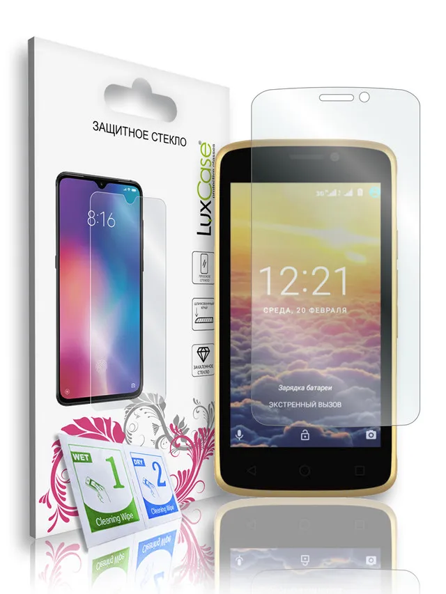 Защитное стекло для Maxvi Sunrise MS401 / на Максви Санрайз МС401 На плоскую часть экрана 0 33