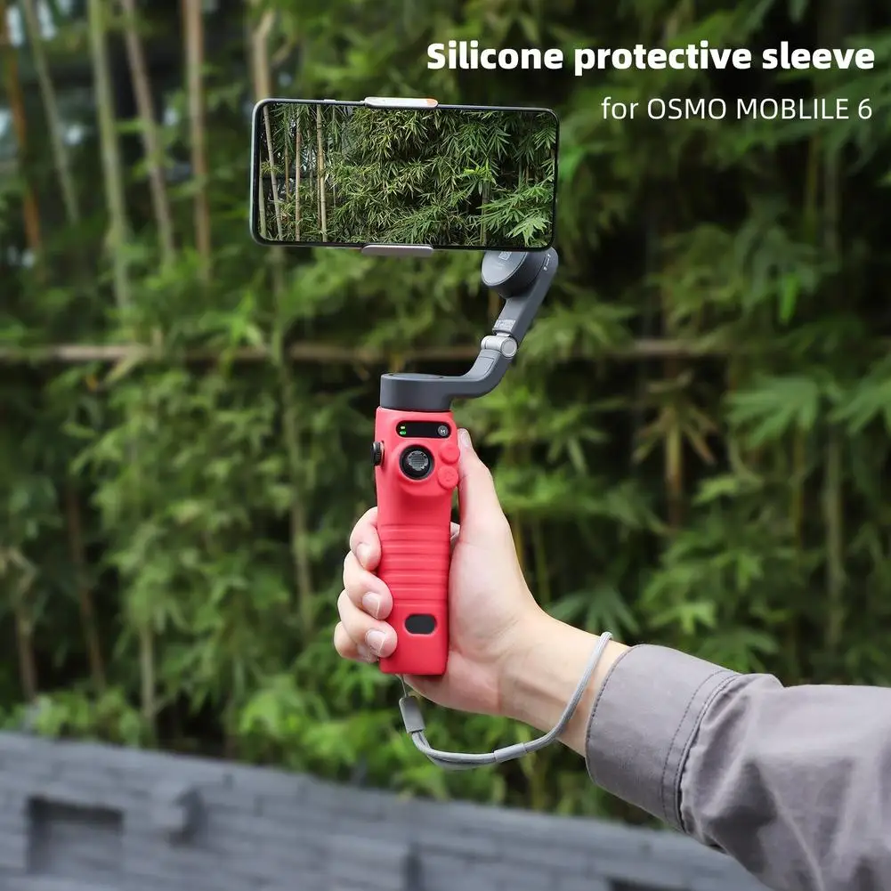 

Cell Phone Gimbal Case for DJI Osmo Mobile 6 Silicone Cover Soft Anti-scratch Dust Grip Protection Cover Gimbal Accessories