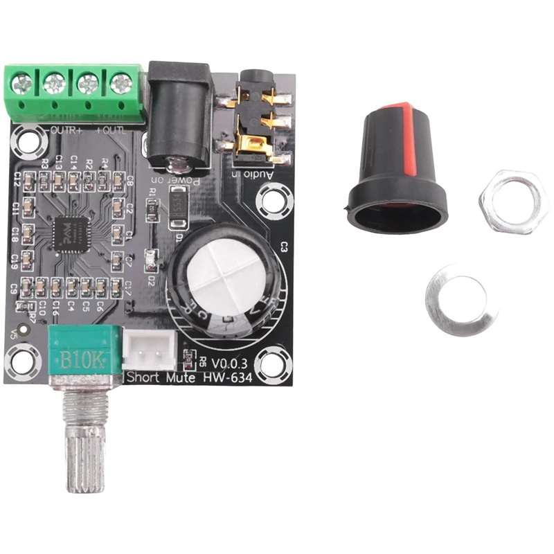 PAM8610 двухканальный DC 12В HD чистый цифровой аудио стерео усилитель платы класса D 15