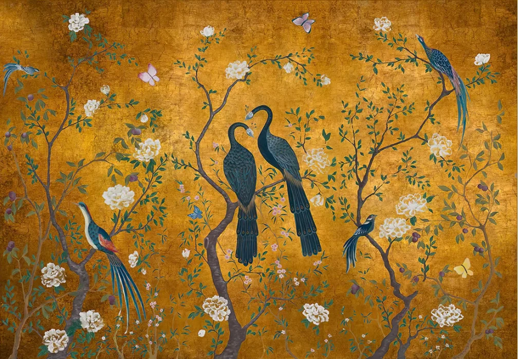 Пользовательские обои с павлином для гостиной, современный цветок павлина, ресторан, отель, искусство, исследование, фрески-3d обои, наклейки для домашнего декора