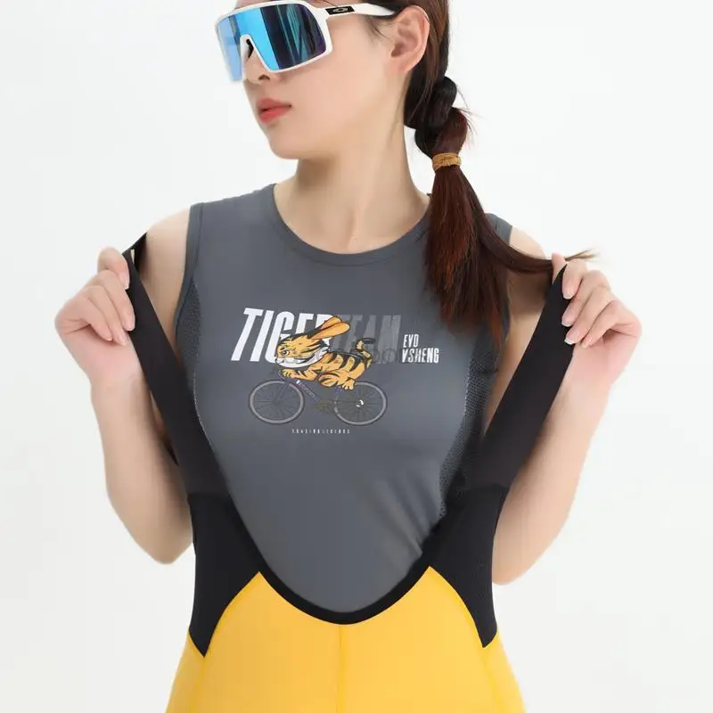 

Cycling Jersey Camisa De Moisture Breathable Elastic Fabric 88% Polyester Fiber Woman Camisa Ciclismo Cycling Equipment