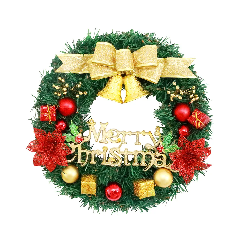 Wreath Christmas Decoration Wreath on the Door Garland Garland of Artificial Flowers Christmas Decorations for Home 2022 Flower