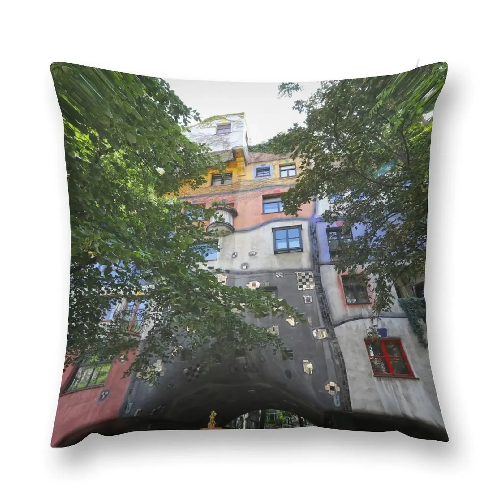 Фото Hundertwasserhaus, Wien декоративная подушка Рождественская подушка для дома декоративный чехол для гостиной Чехлы для диванов подушка №2