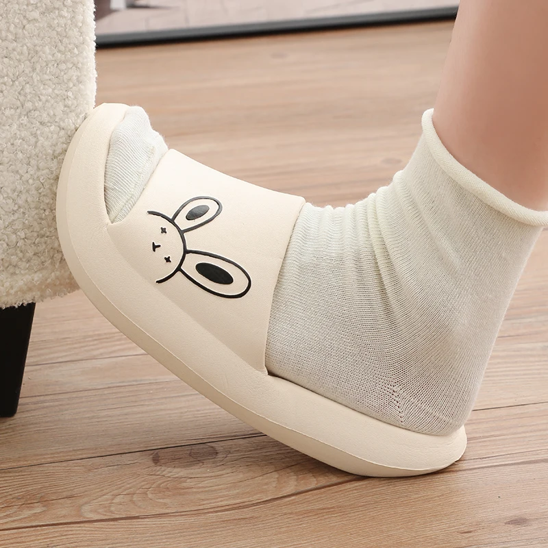 Summer for Sandals Shoes 2023 New Lightweight Indoor Outdoor Women Slipper Cute Rabbit Soft Breathable EVA Ladies Flip Flops