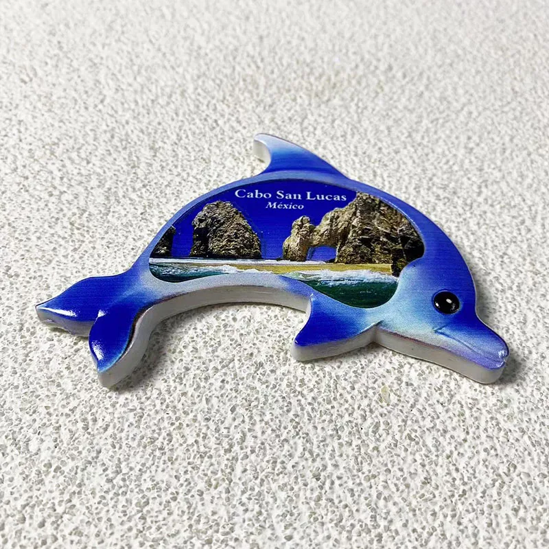 Cabo SAN Lucas Мексика туризм сувенирные поделки трехмерные декоративные дельфины 3d