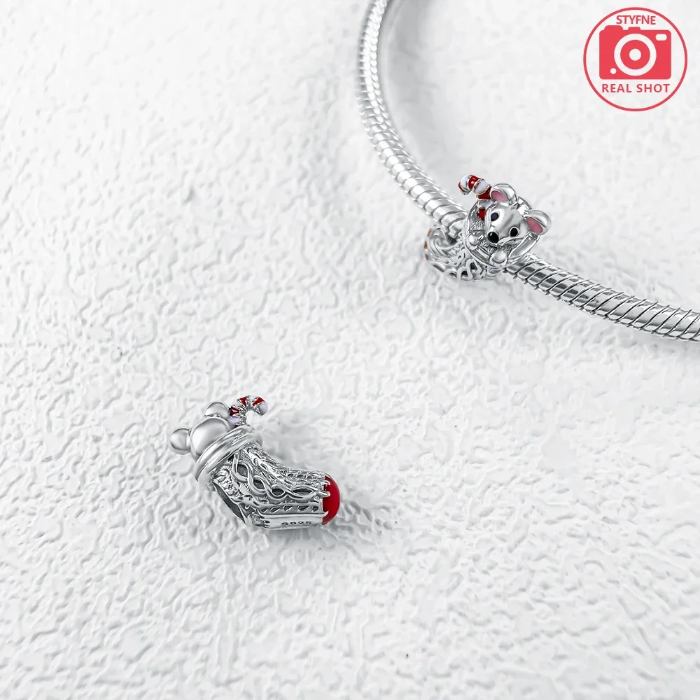 Ночное свечение подарочная коробка подвески из бисера стерлинговое серебро 925