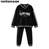 ton lion kids boys sports suit spring and autumn casual fashion trend 5 12 years old korean boy clothes
