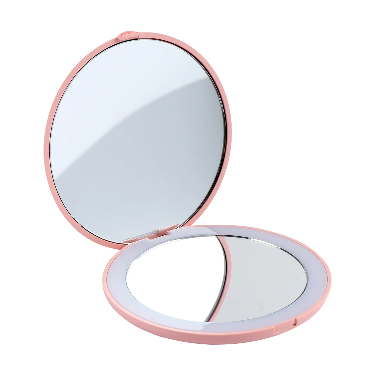 

10 Times Magnifying Makeup Mirror Glass LED Mini Magnification Tool Travel Light Pocket Shine