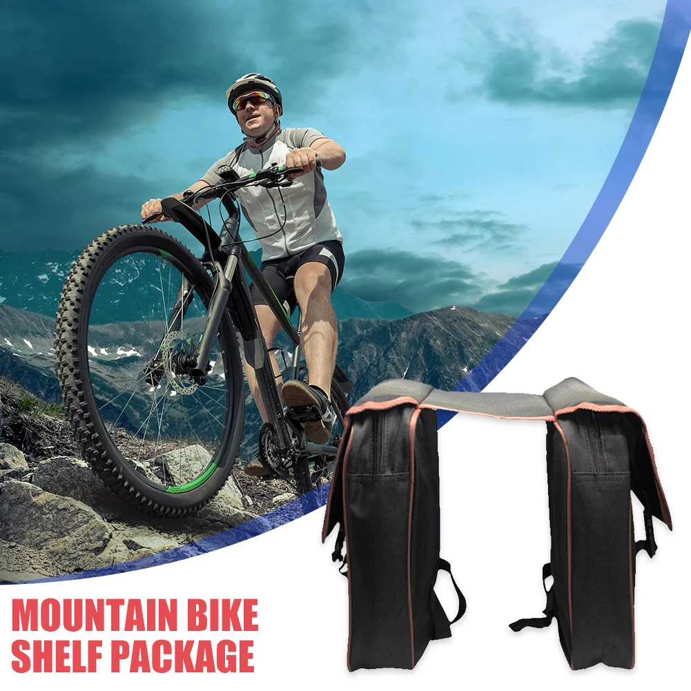 

Hot Sale Mountain Bike Trunk Bags Hit Color Classic Delicate Bicycle Double Side Rear Rack Tail Seat Pannier Pack