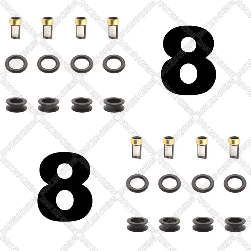 Топливные инжекторы уплотнительное кольцо для ремонта 1990-1995 Nissan Pickup D21 2.4L 16600-86G00