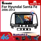 Srnubi Android 10 автомобильное радио для Hyundai Santa Fe 2006-2012 мультимедийный видеоплеер 2Din 4G GPS навигация Carplay DVD головное устройство