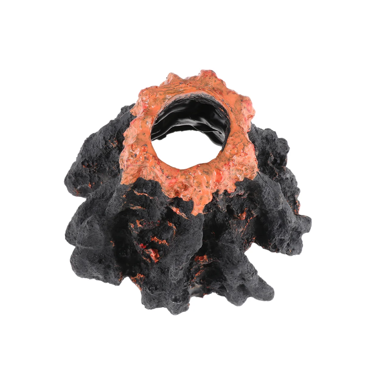 

Decor Volcanic Fish Tank Ornament Resin Fakedecorations Aquarium Decoration Underwater