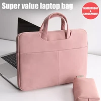 for macbook case m1 air pro 13 15 huawei shoulder handbag briefcaselaptop bag 13 3 15 6 14 inch waterproof notebook bag sleeve