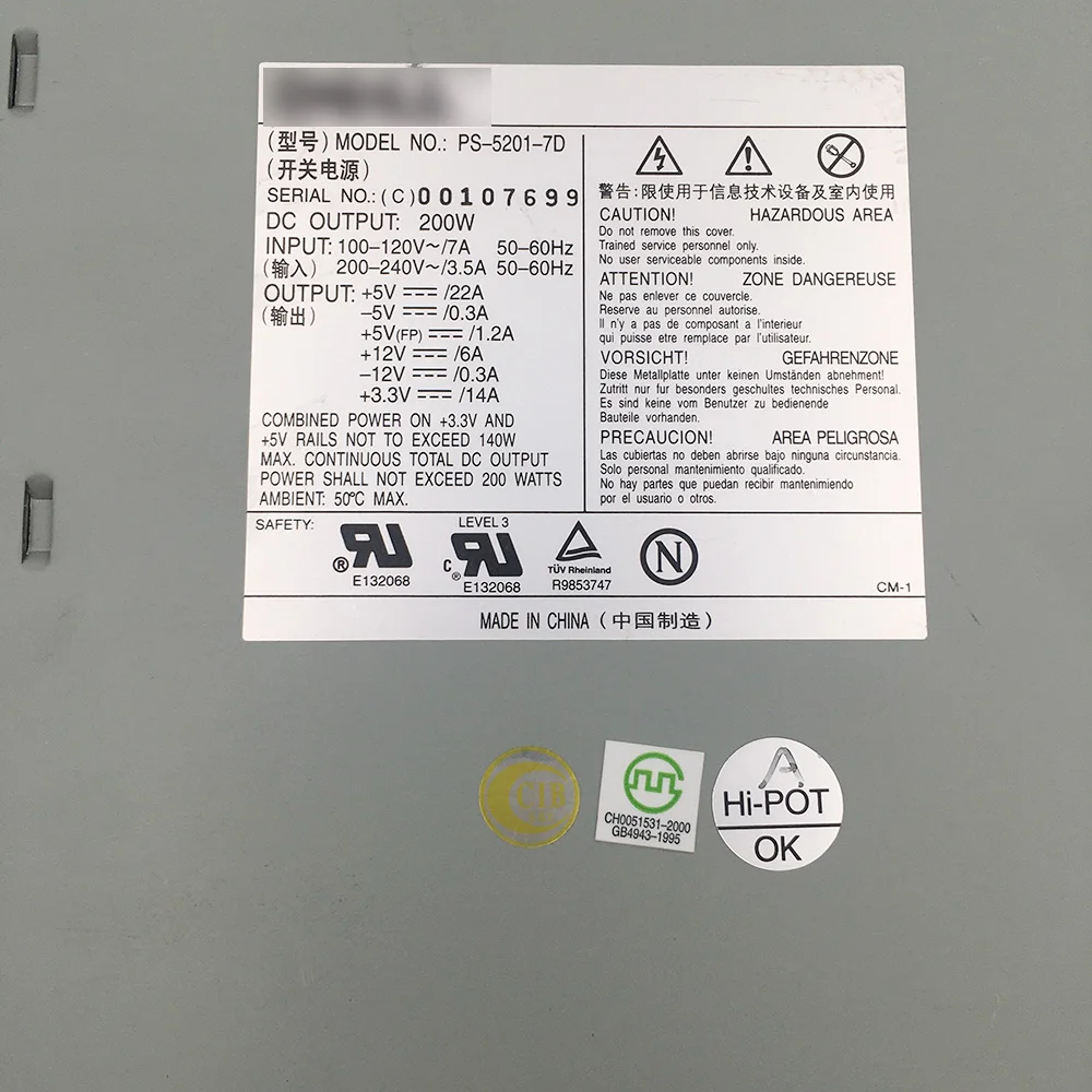Блок питания для GX100 GX110 GX200 MT PS-5201-7D NPS-200PB-73 200 Вт идеальный тест перед отправкой