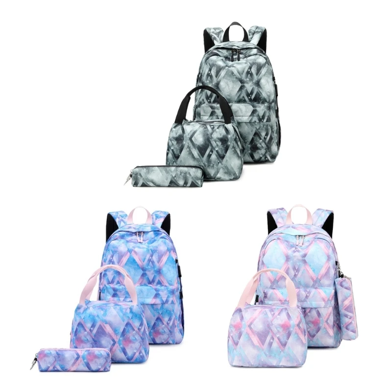 

Womens Large Capacity Backpack Floral Print Back Pack Lunch Bag School Book Bags
