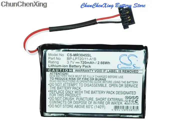 

Cameron Sino 720mAh Battery for Becker Active 43 Talk, Active 50, Traffic Assist Pro 7827,7926,7927,7977, Z250, Z099, Transit 50