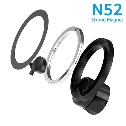 Магнитный автомобильный держатель для телефона MagSafe, автомобильный магнитный кронштейн для мобильного телефона, GPS-кронштейн, аксессуары для iPhone 15 Pro Max Samsung Huawei