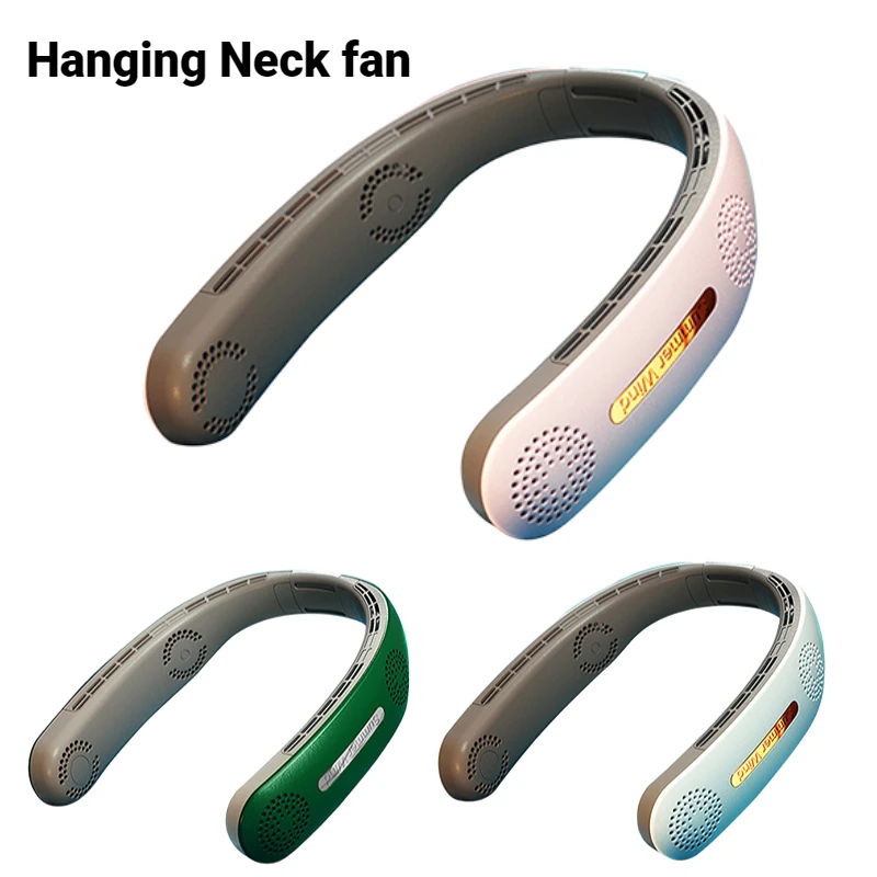 

USB-вентилятор на шею без лопасти, 2400 мАч, 3 скорости