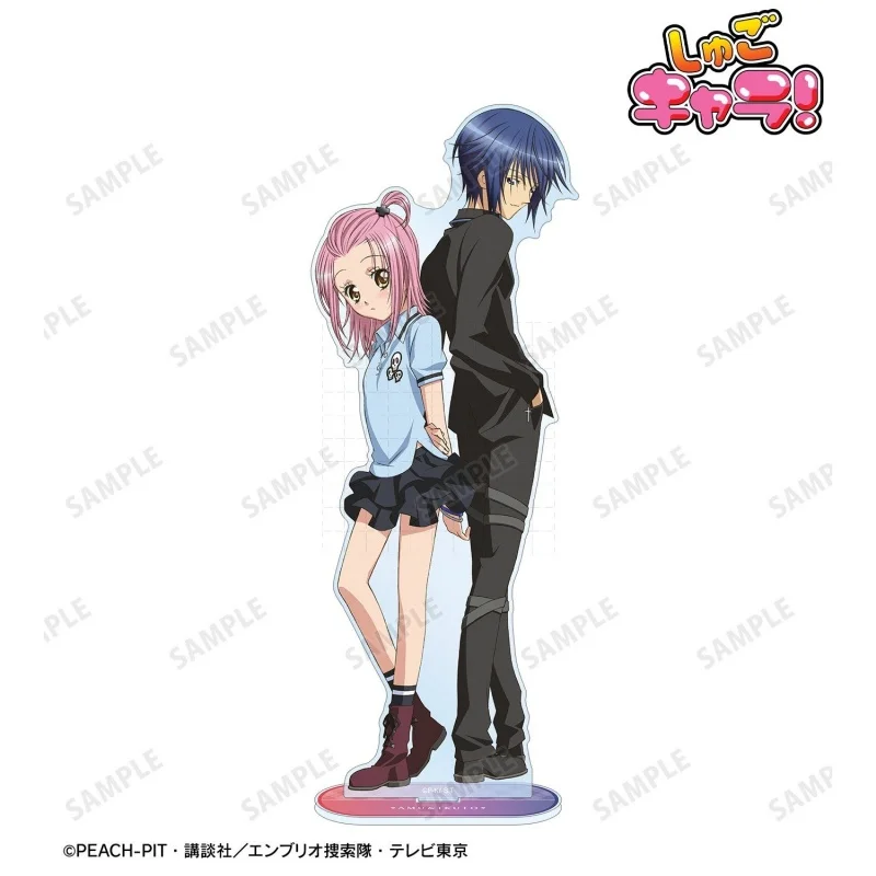 Фото Акриловые фигурки аниме Shugo Chara: Хинамори Аму, Цукиоми Икуто – настольные подставки, украшения для офиса, подарки на праздники №3