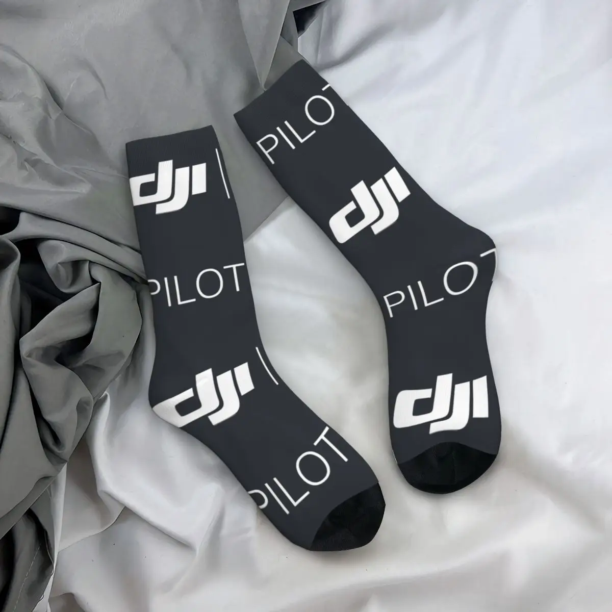 Забавный бестселлер - мужские носки Pilot Merchandise Harajuku DJ Street Style Pattern Crew Sock Gift с принтом
