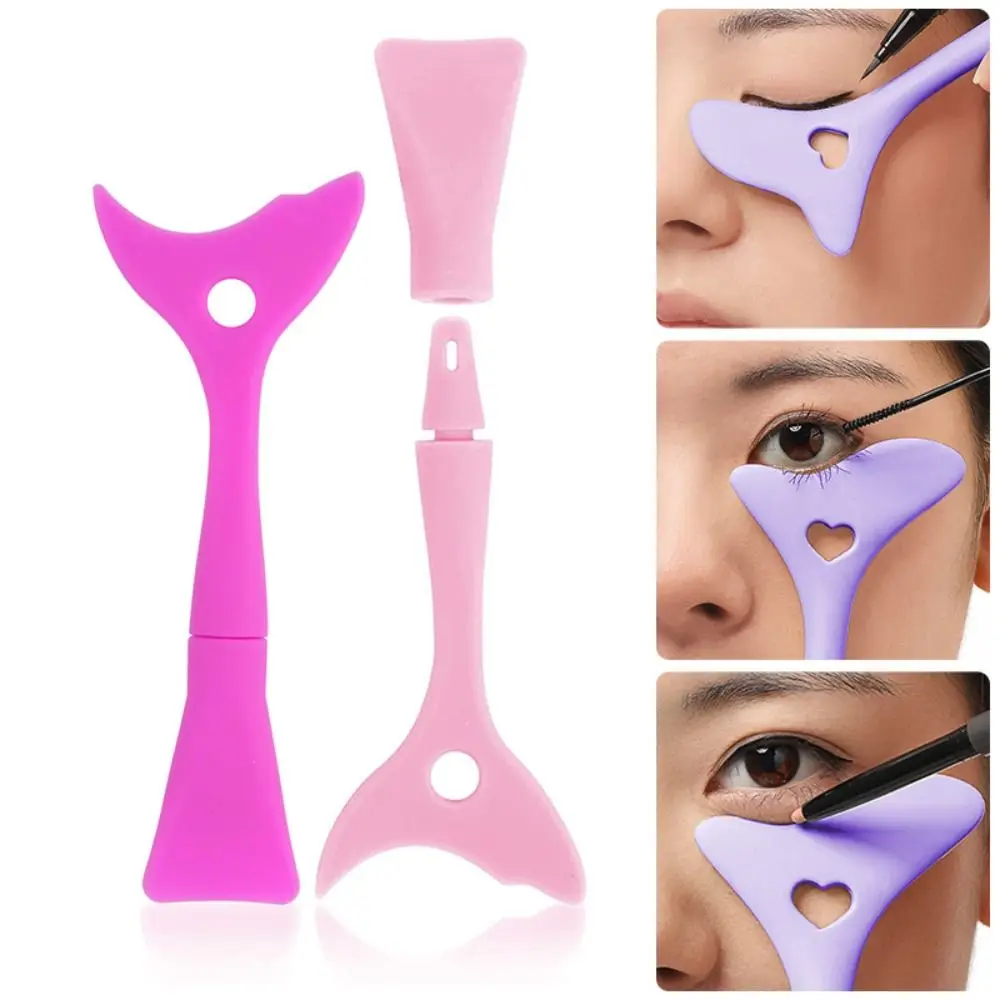 

1PC Resusable Silicone Eyeliner Ruler Multi-Functional Eye Makeup Auxiliary Eyeliner Tools