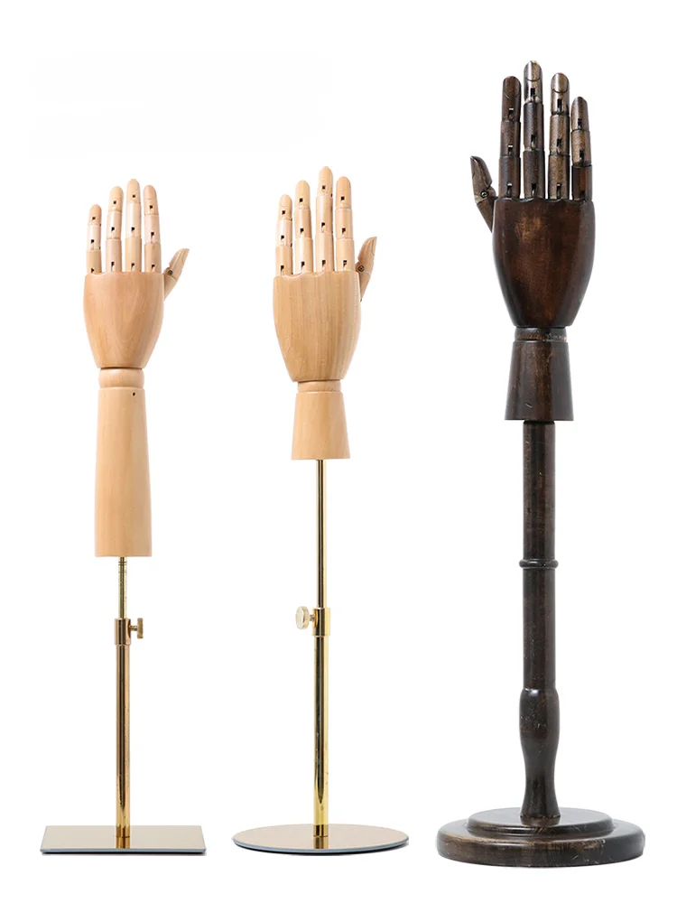 

Деревянный манекен для рукоделия «сделай сам» с шарнирными пальцами для изготовления ювелирных изделий и аксессуаров