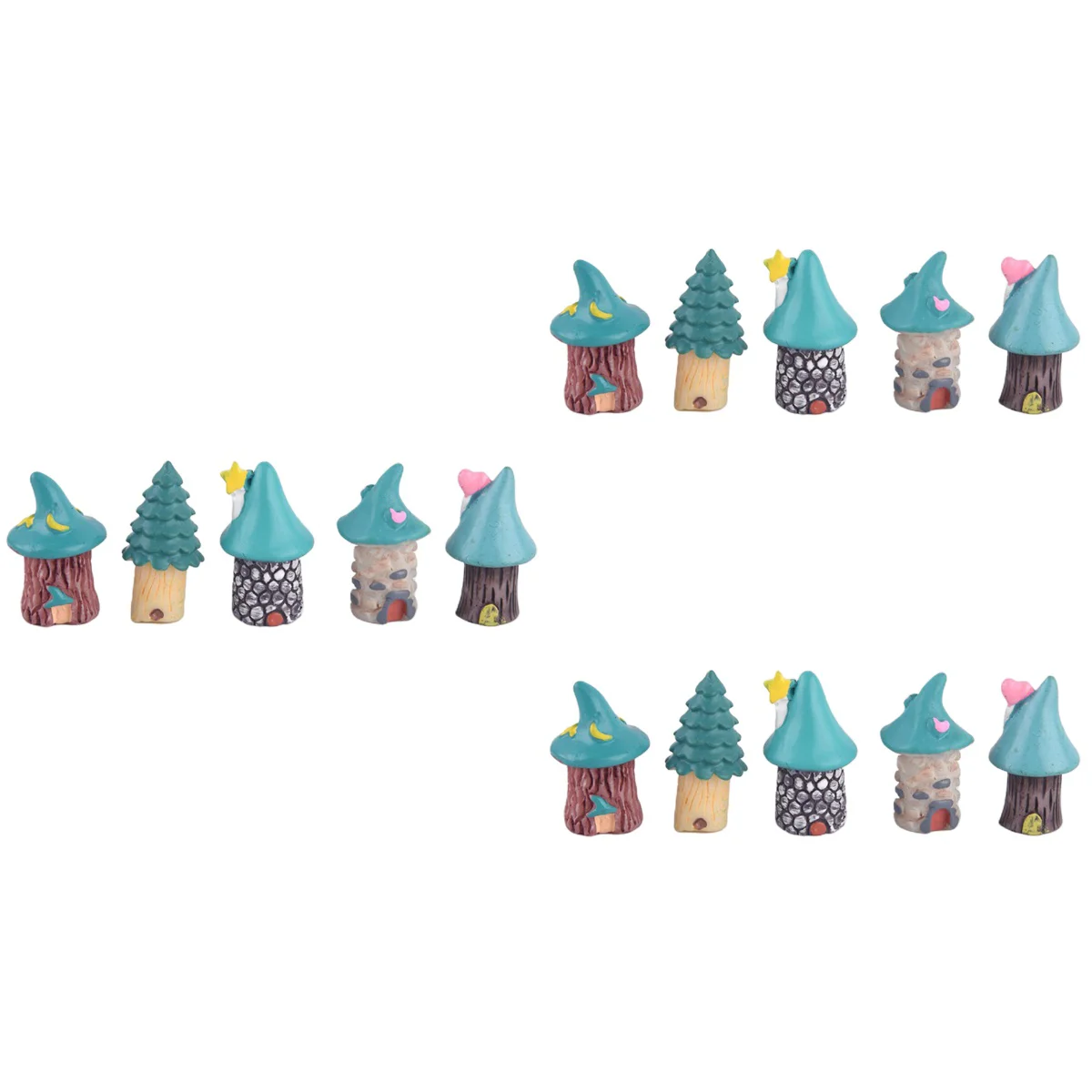 

House Micro Landscape Decoration Miniature Pot Small Gift Meditationrelaxation Statue Statues Flowersand Outdoor Model Garden