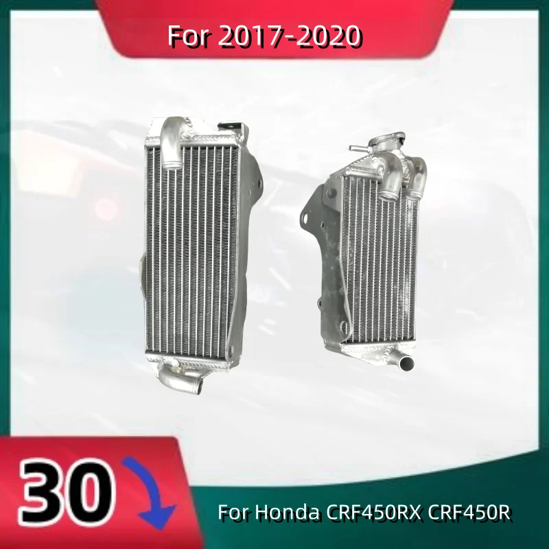 

НОВЫЙ полностью алюминиевый радиатор L + R для Honda CRF450RX CRF450R CRF 450 RX R 2017-2020 годов, 100% сварка охлаждающей жидкости 2017 2018 2019 2020