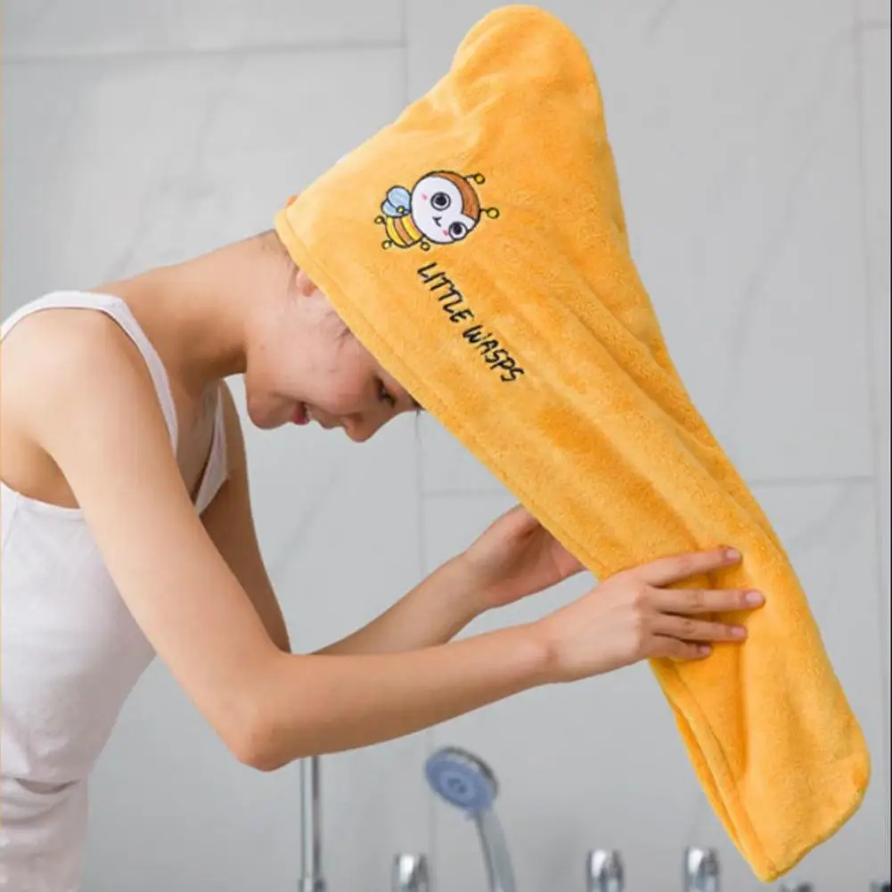 

Dry Hair Cap Easy to Use Hair Drying Cap Breathable Short Long Hair Drying Towel