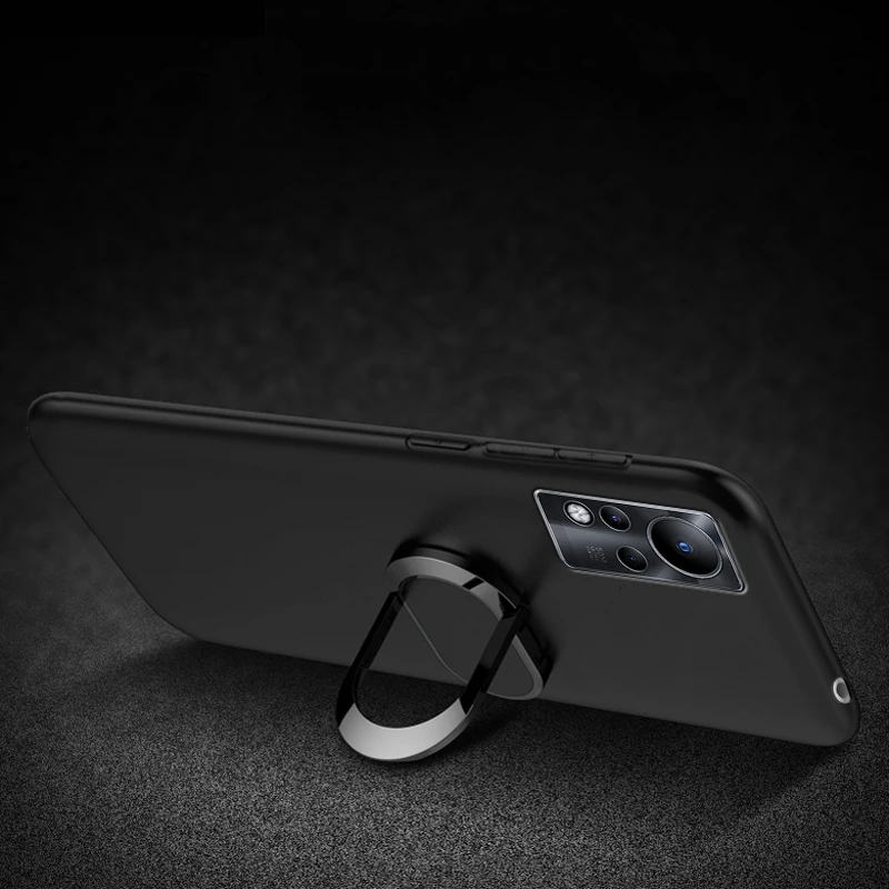 infinix note 11 case 6 71 red black blue finger ring 360 degree rotation soft silicone funda for infinix note 11 phone cover free global shipping
