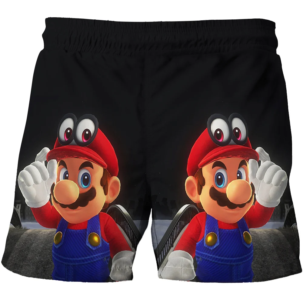 

3D Printing Fashion Kids Beach Pants Cartoon Anime Game Baby Clothing Super M-arios Children Shorts Boys Girls Universal Pants