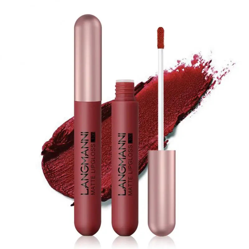Matte Lipstick Set Waterproof Non-stick Cups Long Lasting Charming Easy To Color Lip Glaze Popular Makeup Women Party Cosmetics