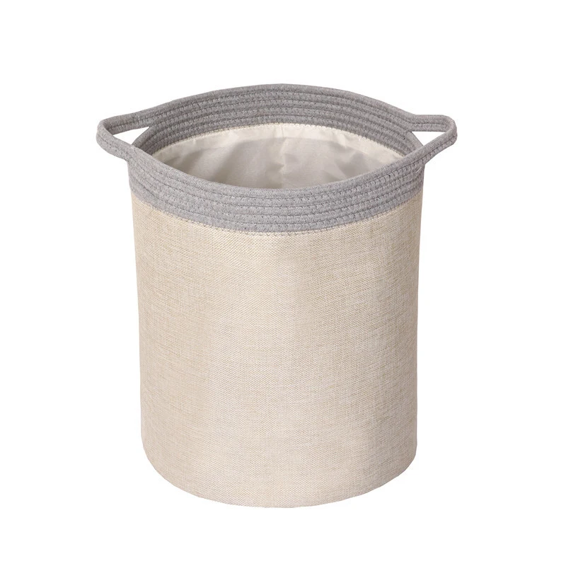 

Multi-function Bathroom Storage Bucket Imitation Cotton And Linen Storage Storage Box Can Be Foldable Storage Save Space