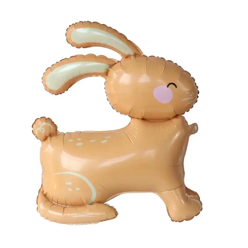 3D милый кролик зайчик фольгированный воздушный шар Мультяшные животные