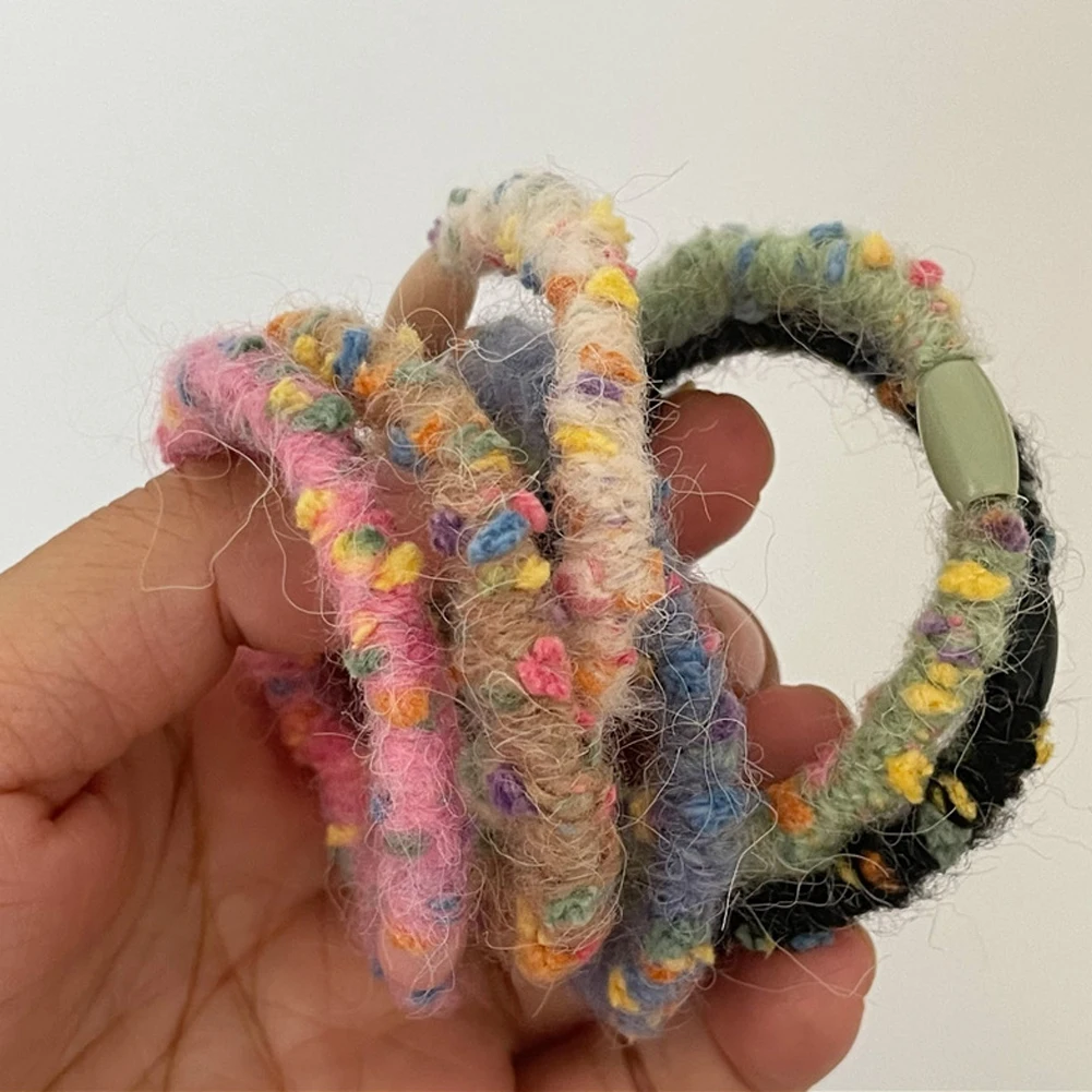 

Новинка 2023, женские милые красочные резинки, эластичные резинки для волос, корейские головные уборы для девочек, милые аксессуары для волос ...