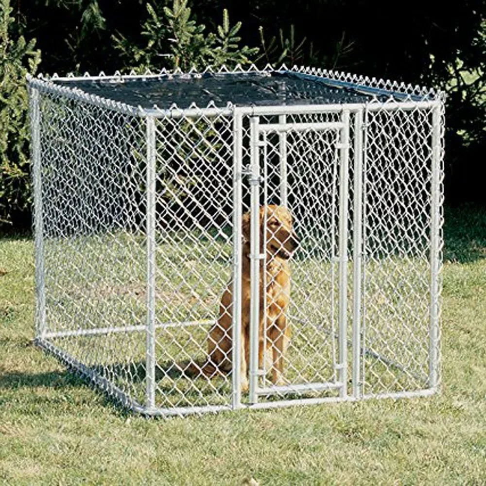 

K9 Steel Chain Link Portable Yard Kennel Houses and Habitat Coop for Dog Cages for Dogs Beds & Furniture Dog Pet Bed Dog's House