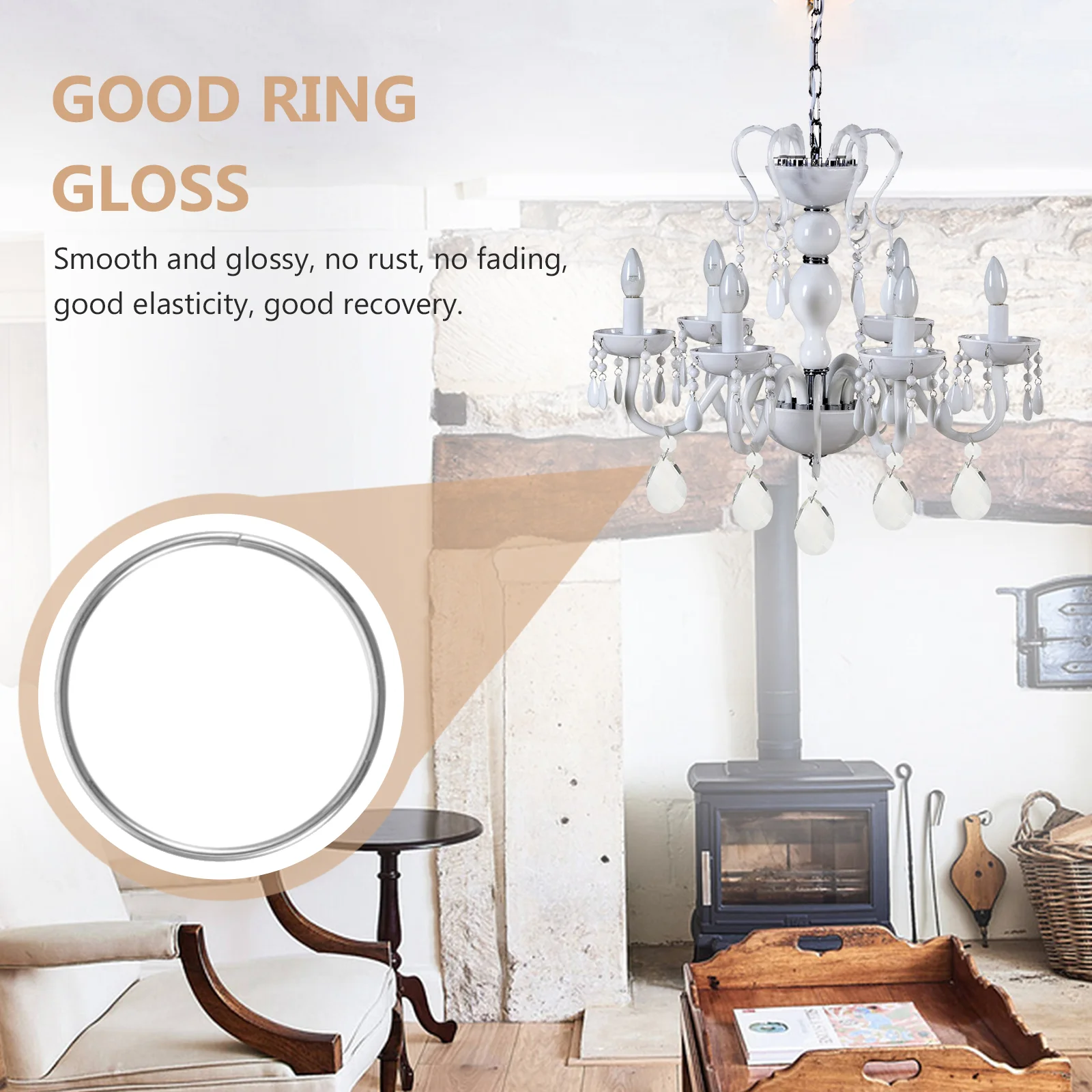 100 шт. солнцезащитный козырек соединительное кольцо замена люстры детали лампы