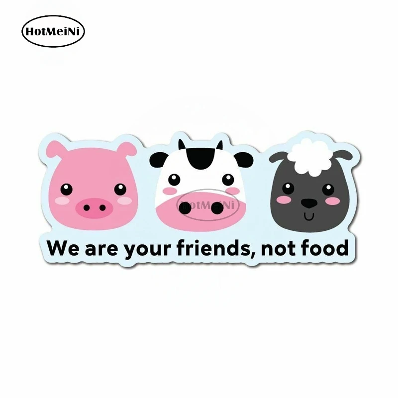

Наклейка на ноутбук с вегетарианской едой HotMeiNi We Are Your Friends